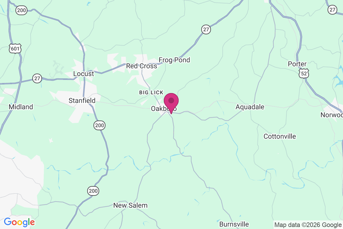 Carte de Oakboro