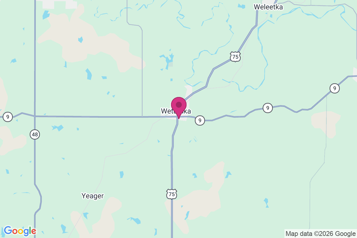 Carte de Wetumka