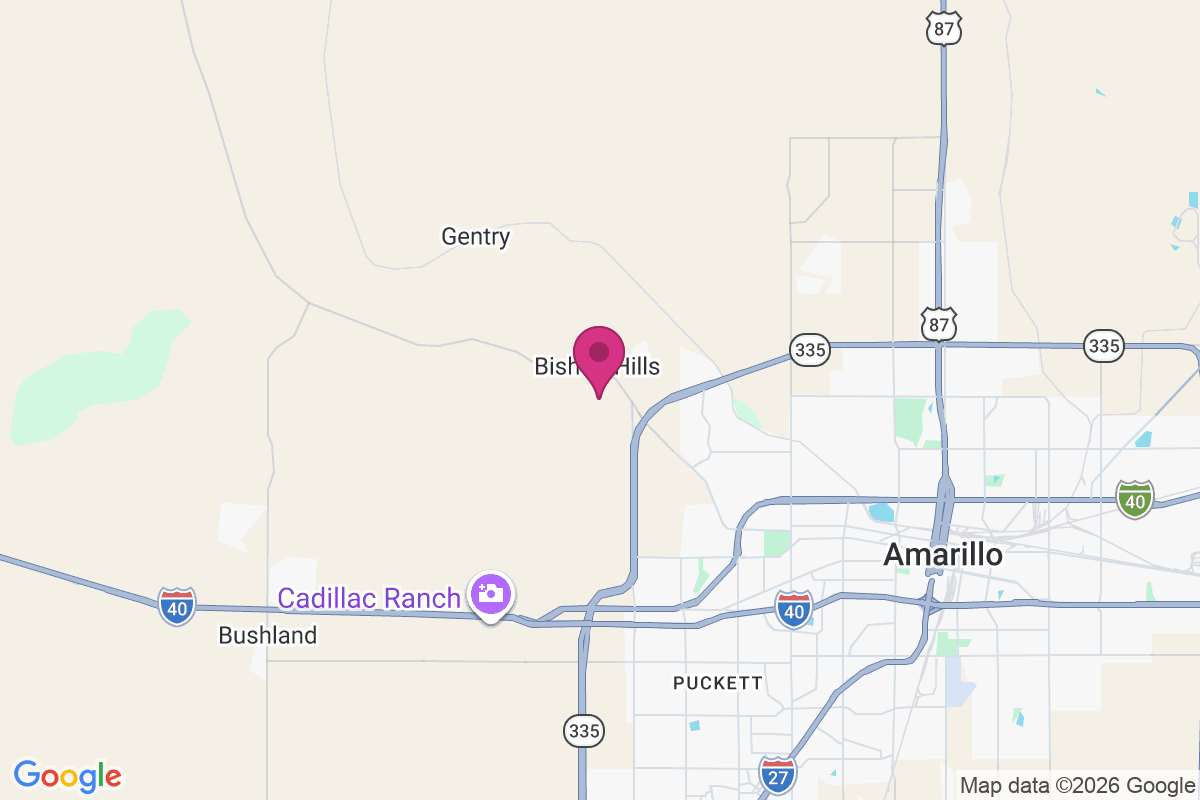 Carte de Bishop Hills