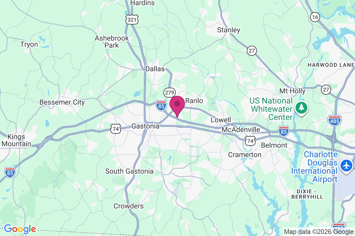 Carte de East Gastonia