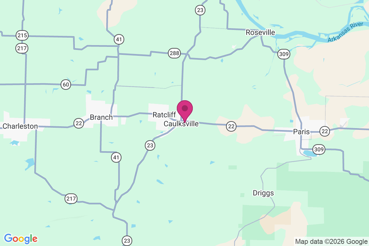 Carte de Caulksville