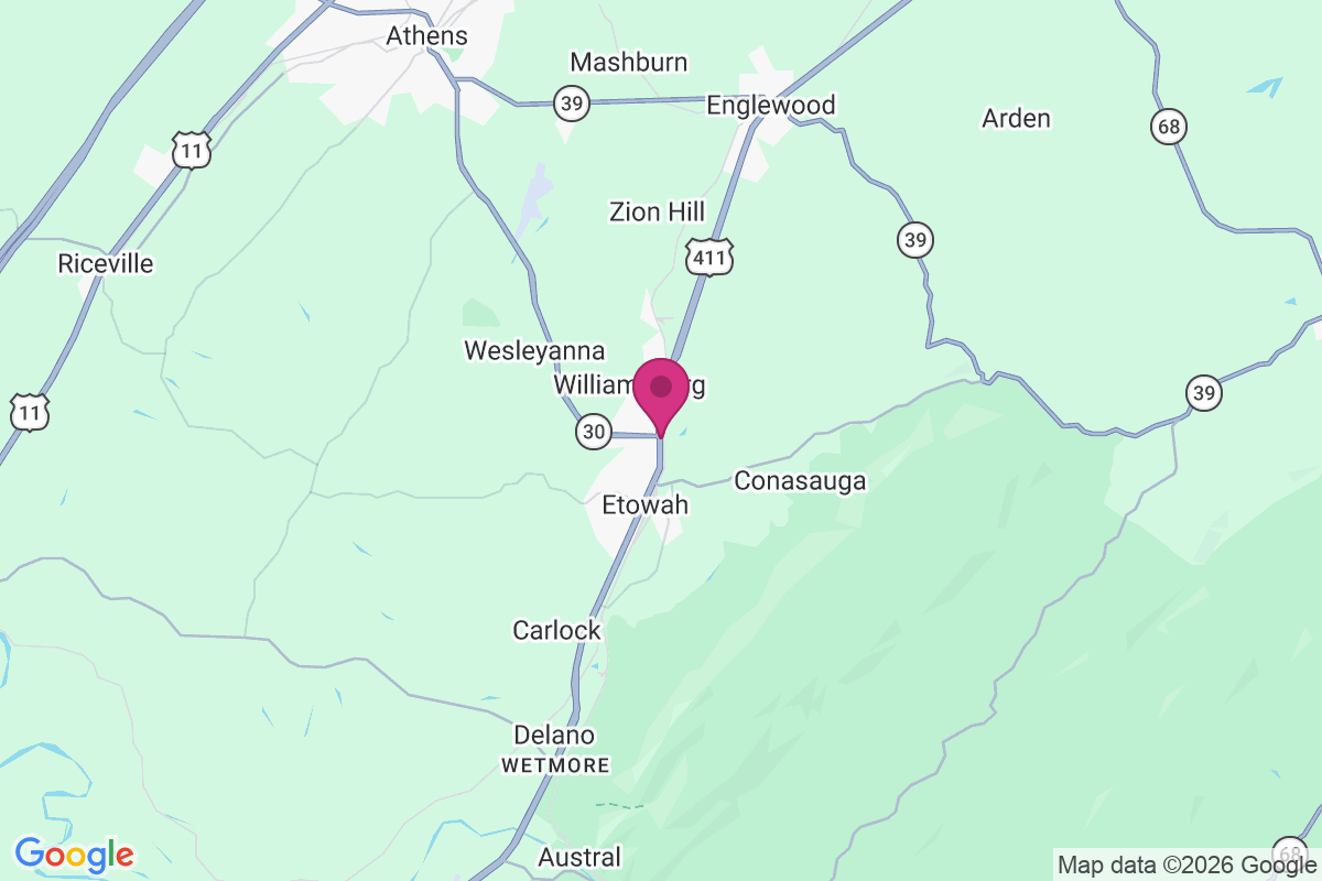Carte de North Etowah