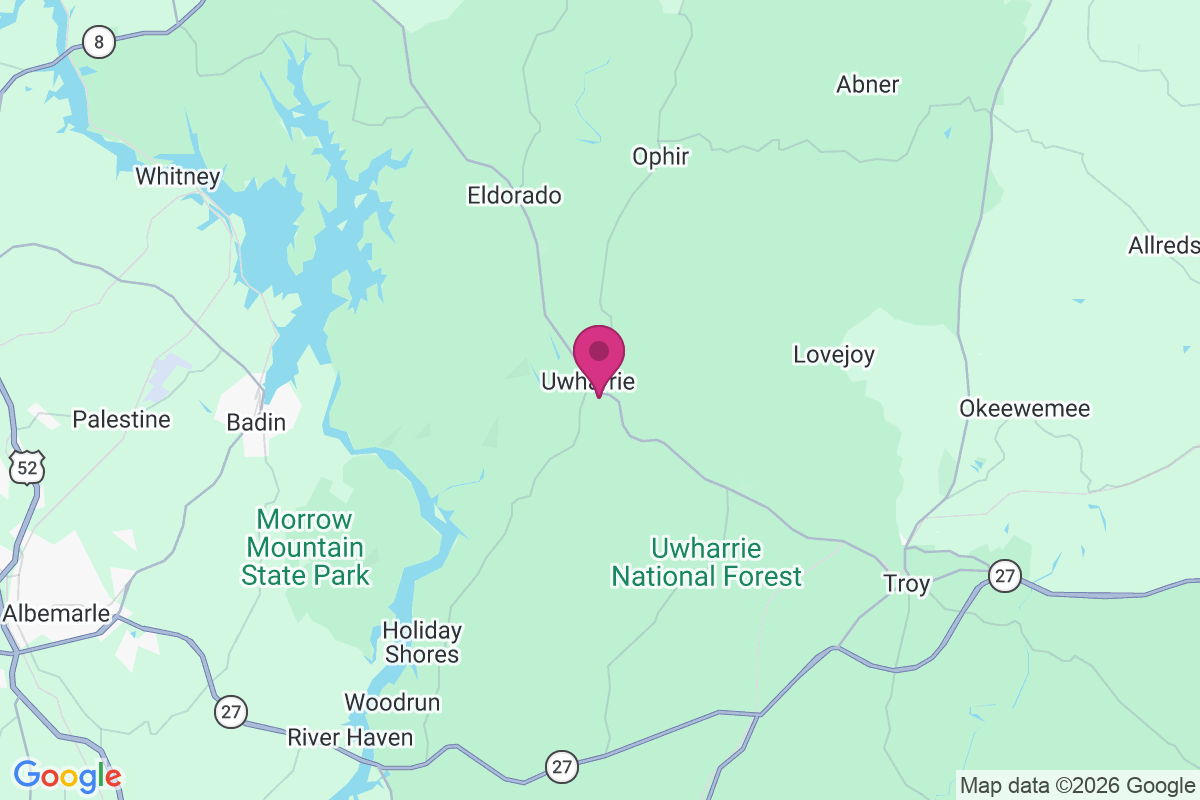 Carte de Uwharrie