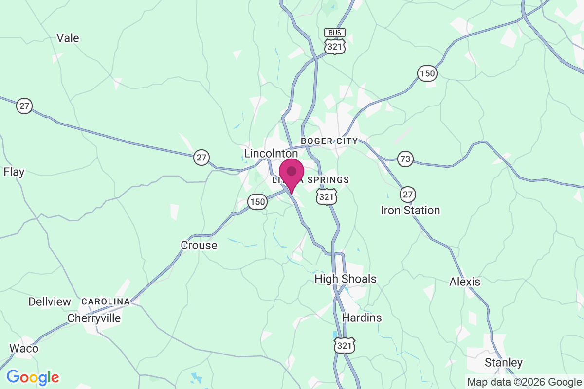 Carte de South Lincolnton