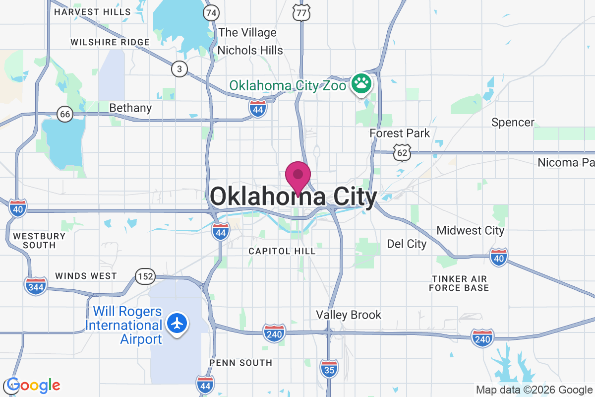 Carte de Oklahoma City
