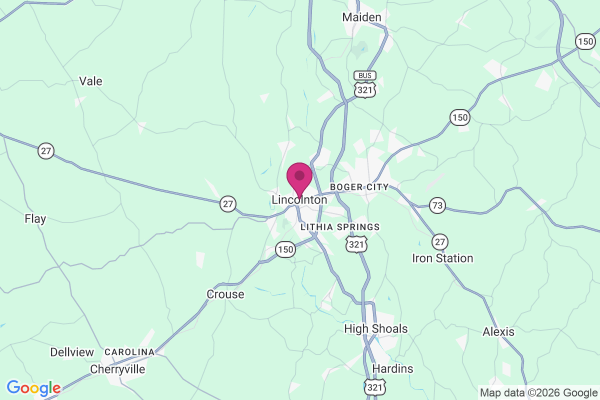 Carte de Lincolnton