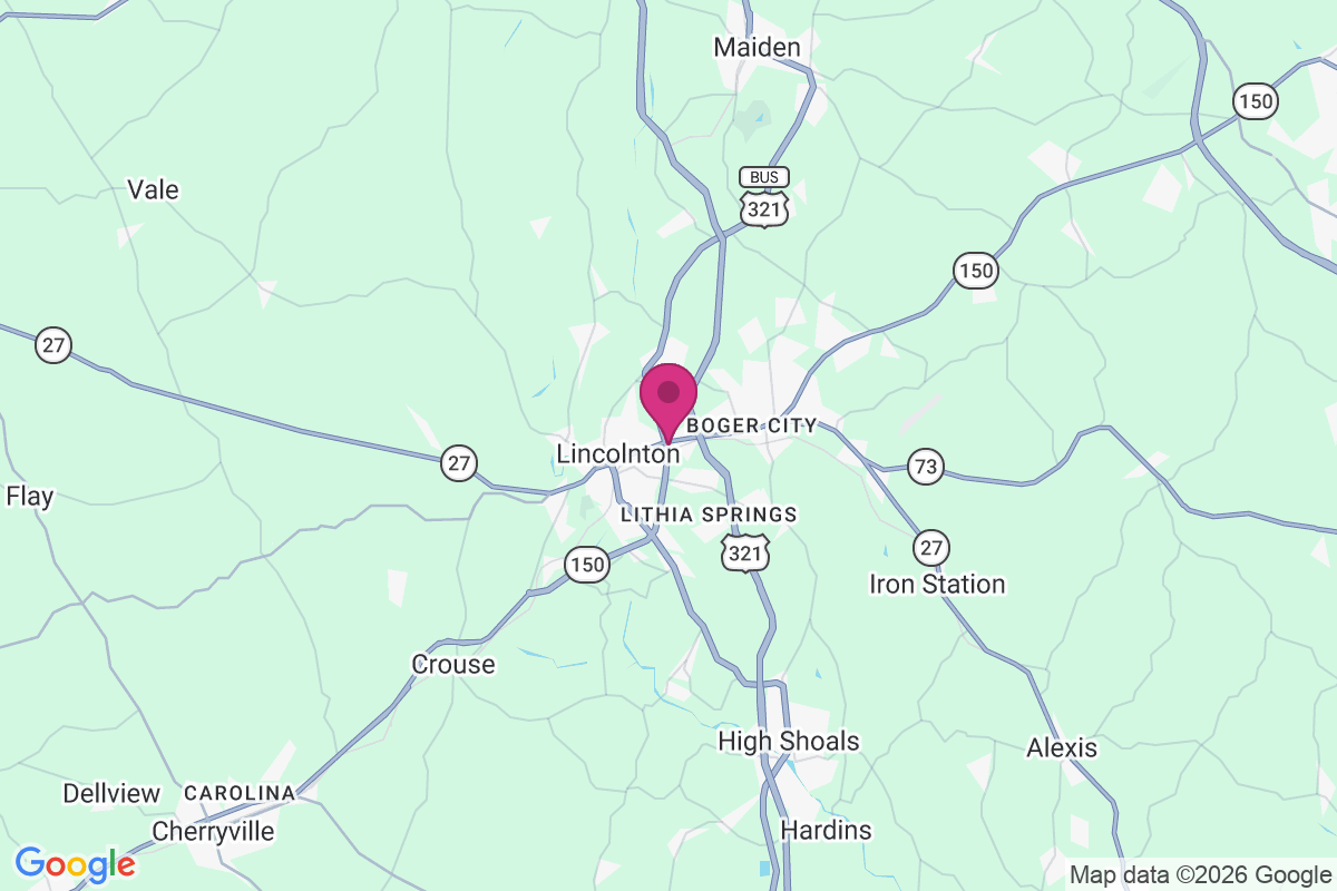 Carte de Lincolnton
