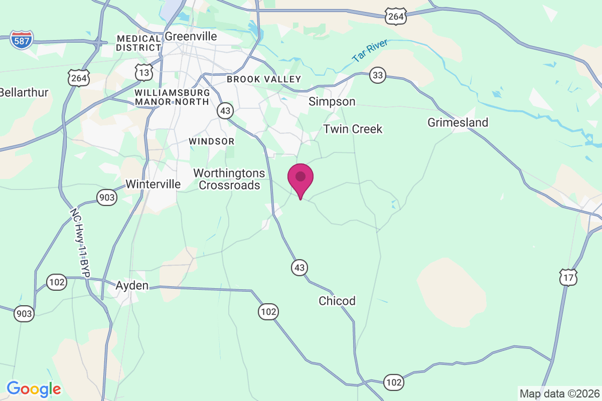 Carte de McGowans Crossroads