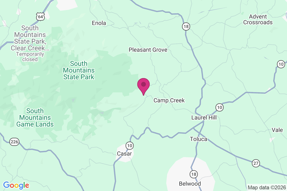 Carte de Pine Mountain Lakes