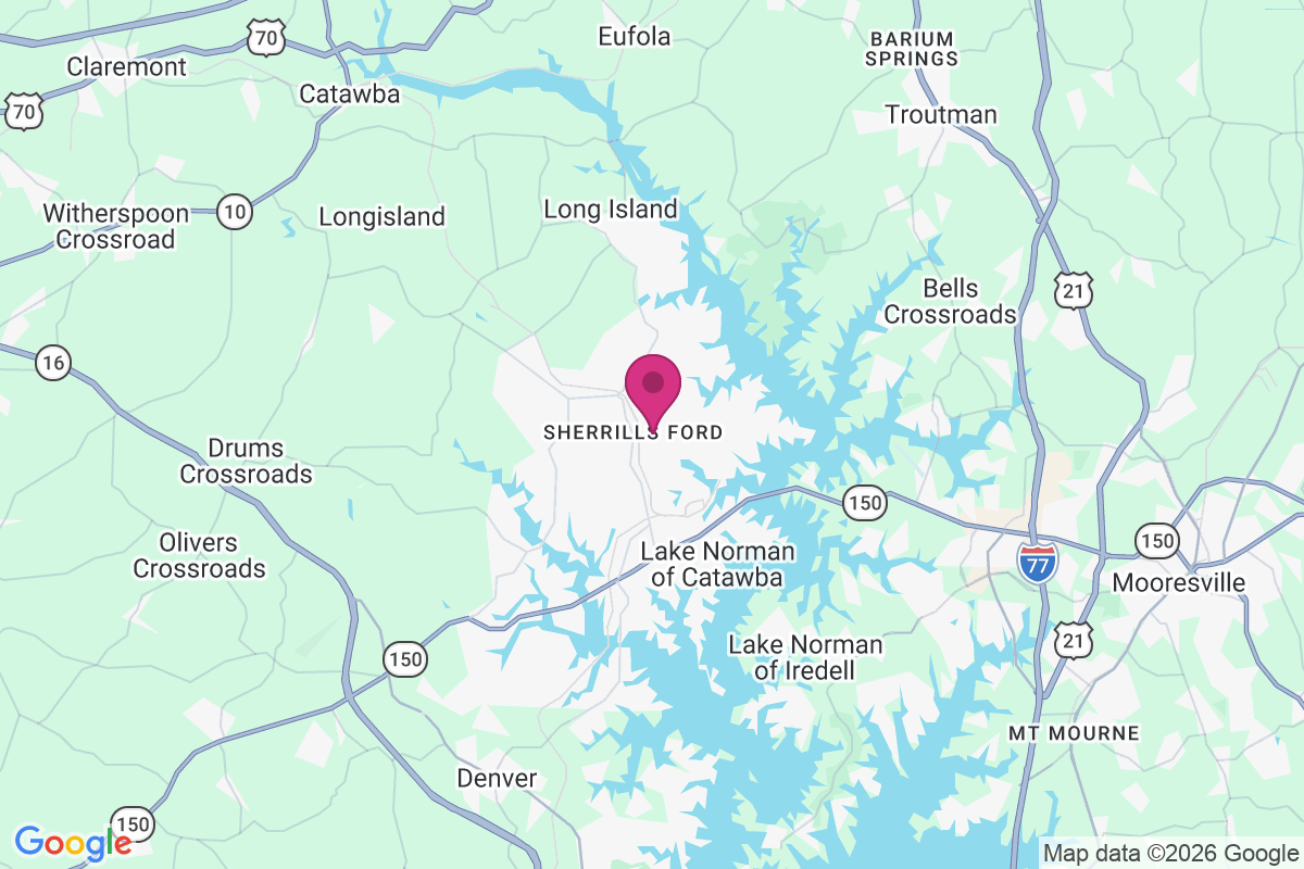 Carte de Sherrills Ford
