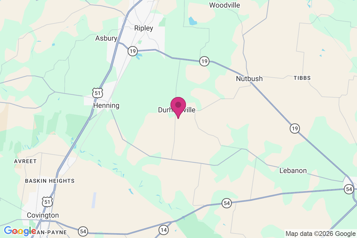 Carte de Durhamville
