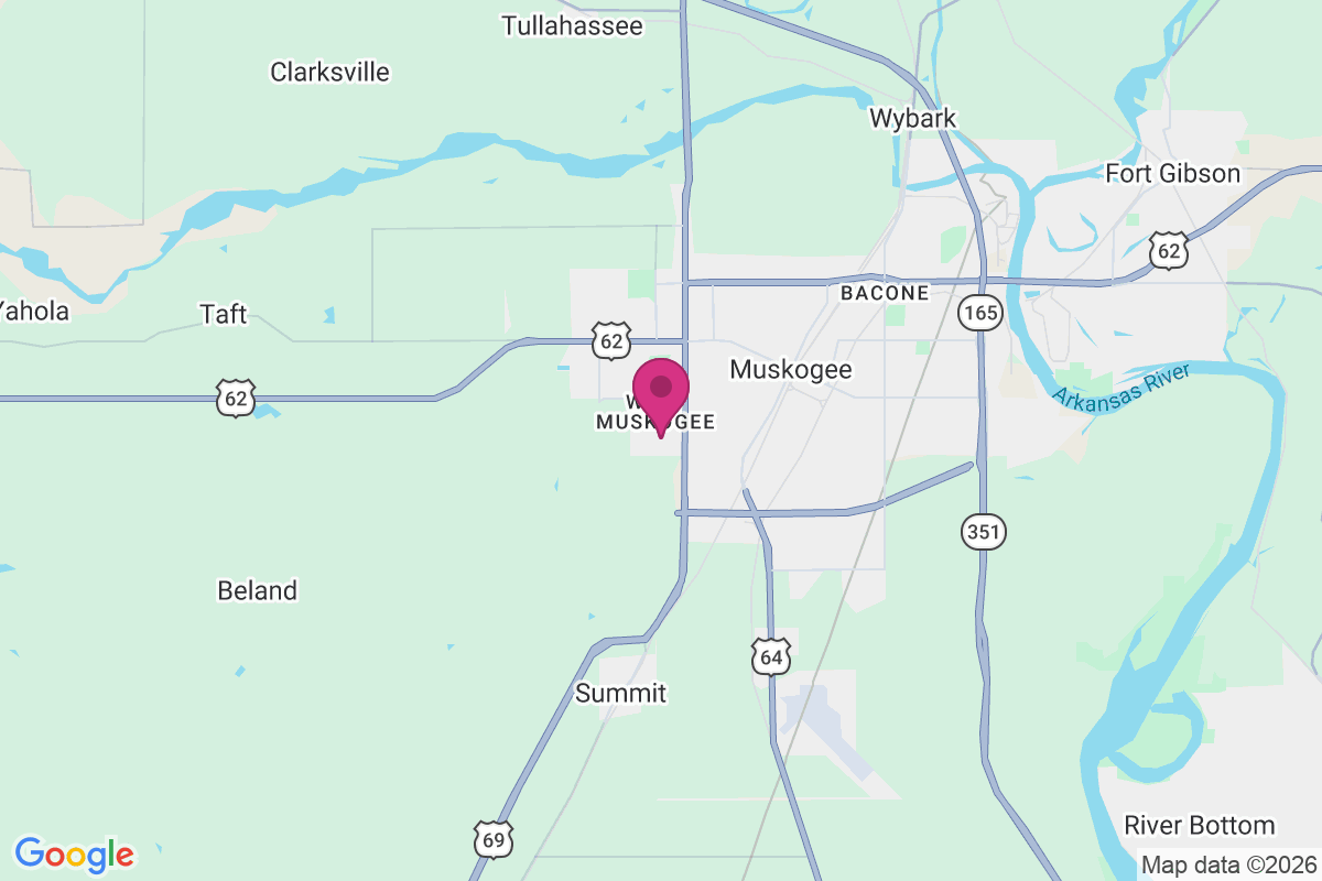 Carte de West Muskogee