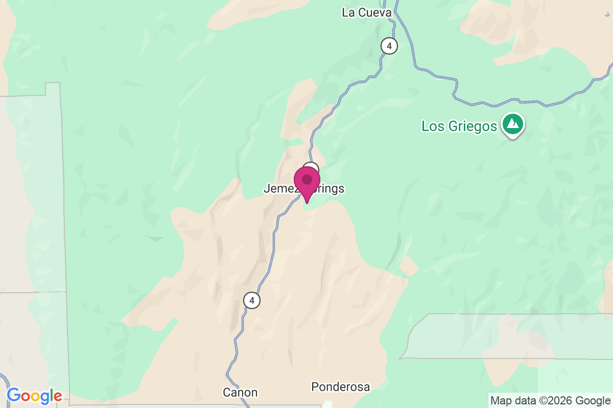 Carte de Jemez Springs