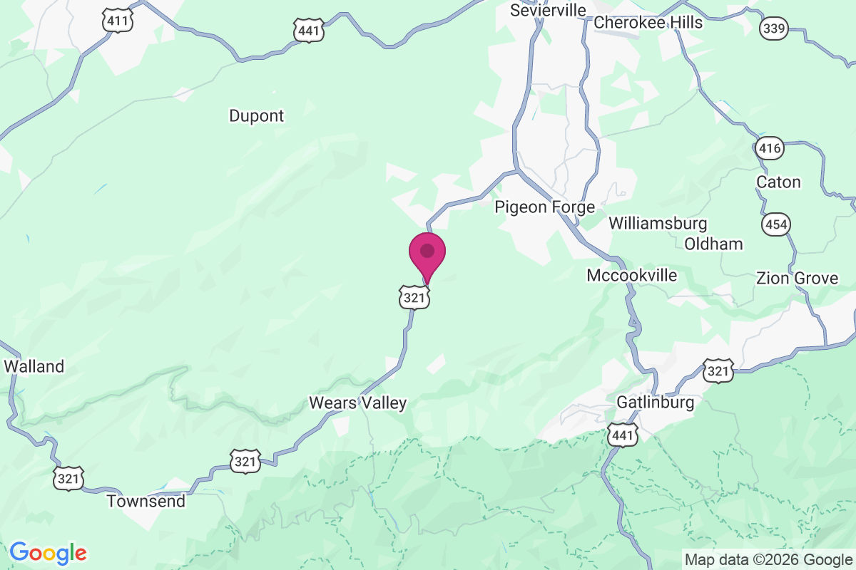 Carte de Cove Creek Cascades