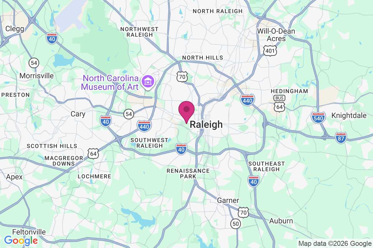 Carte de West Raleigh