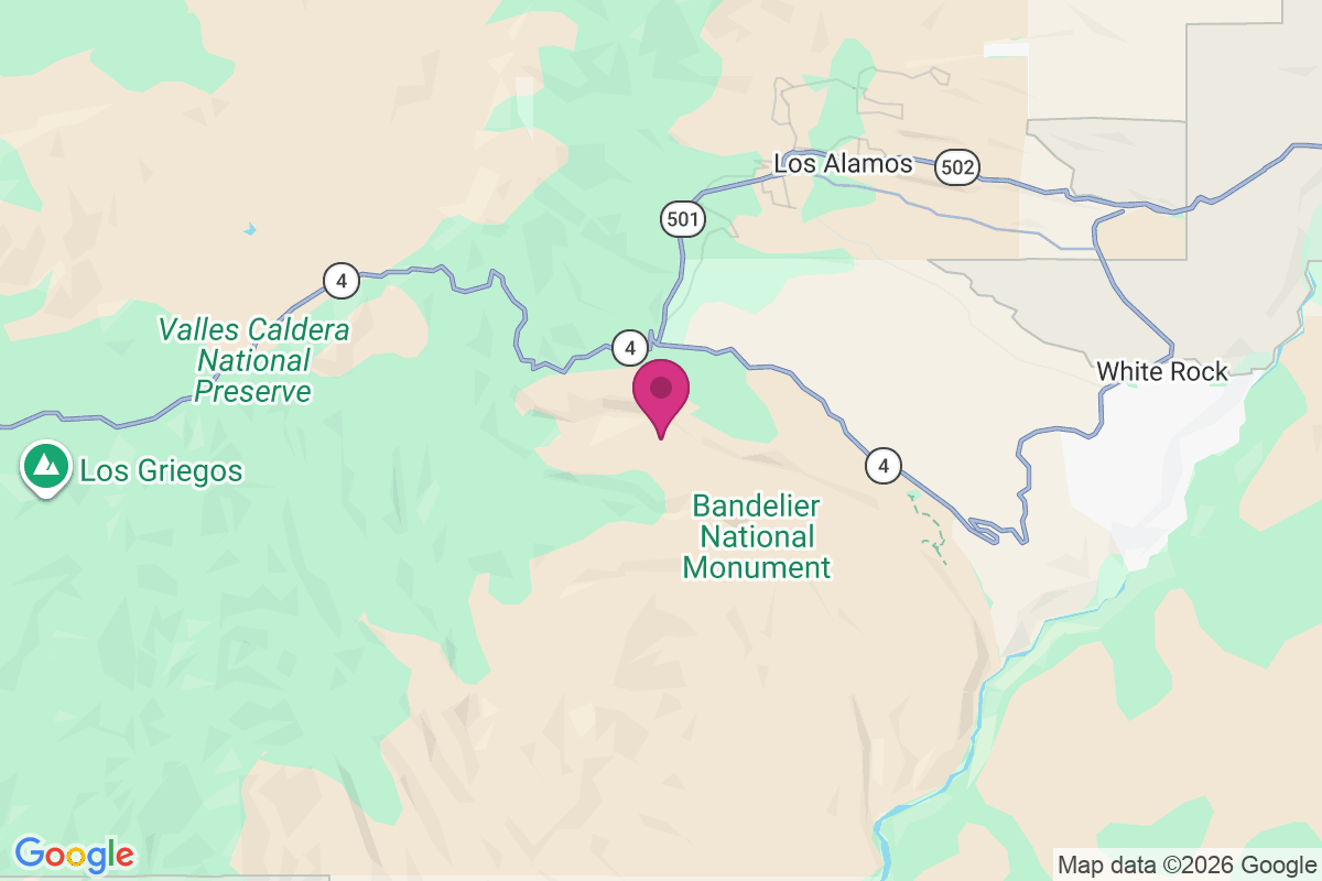 Carte de Upper Frijoles Crossing