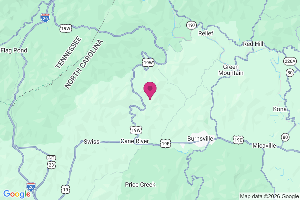 Carte de Hawk Branch