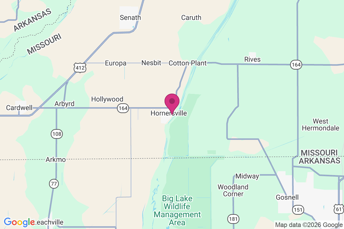 Carte de Hornersville