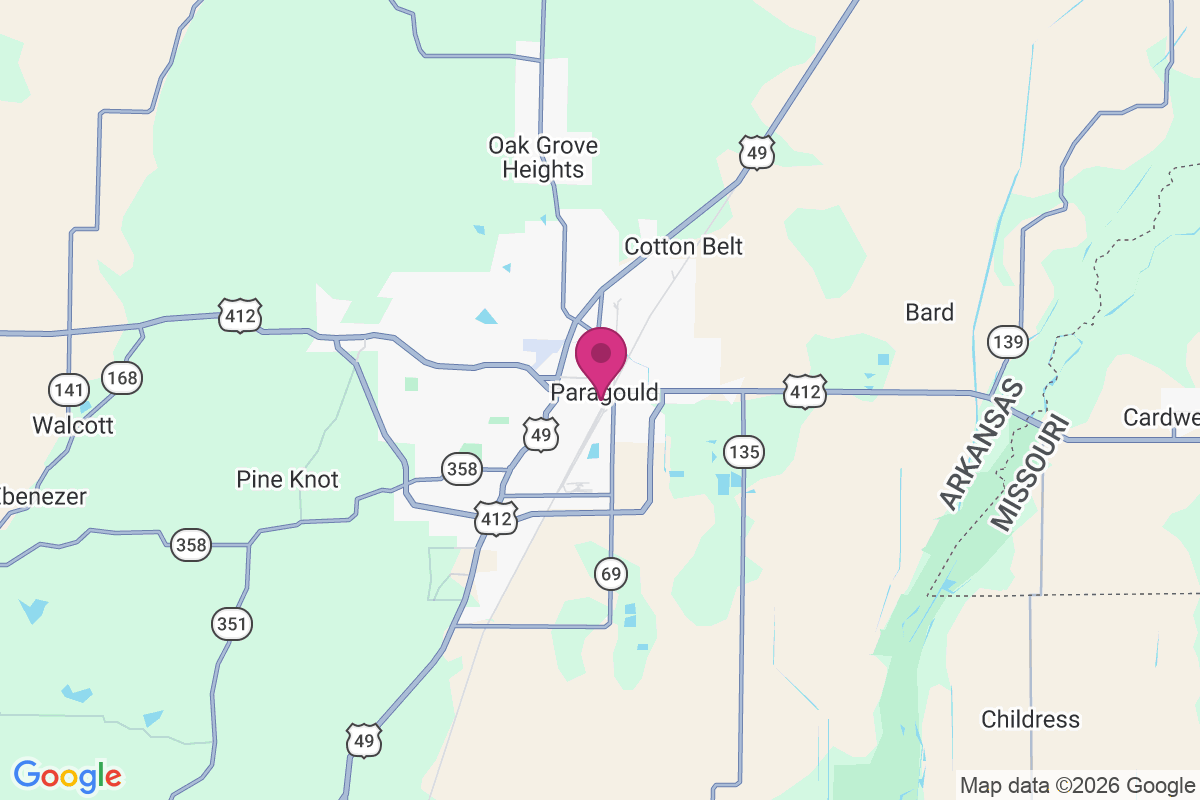 Carte de Paragould