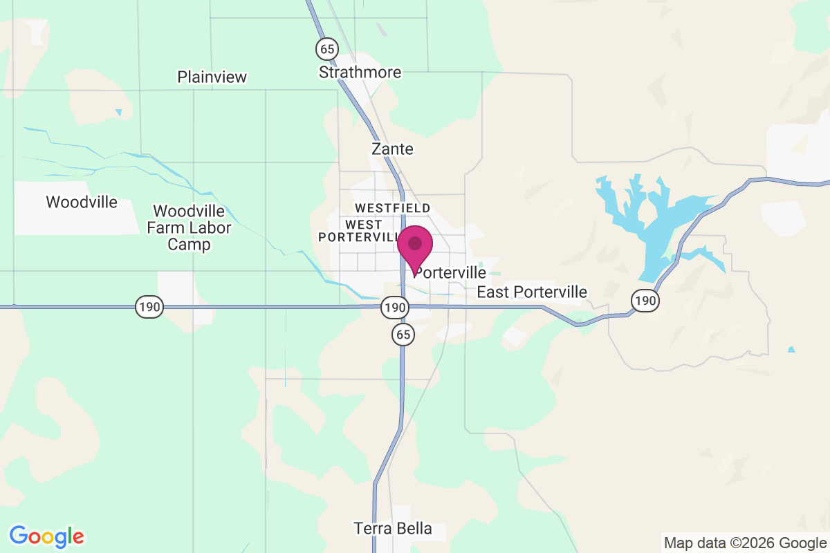 Carte de Porterville