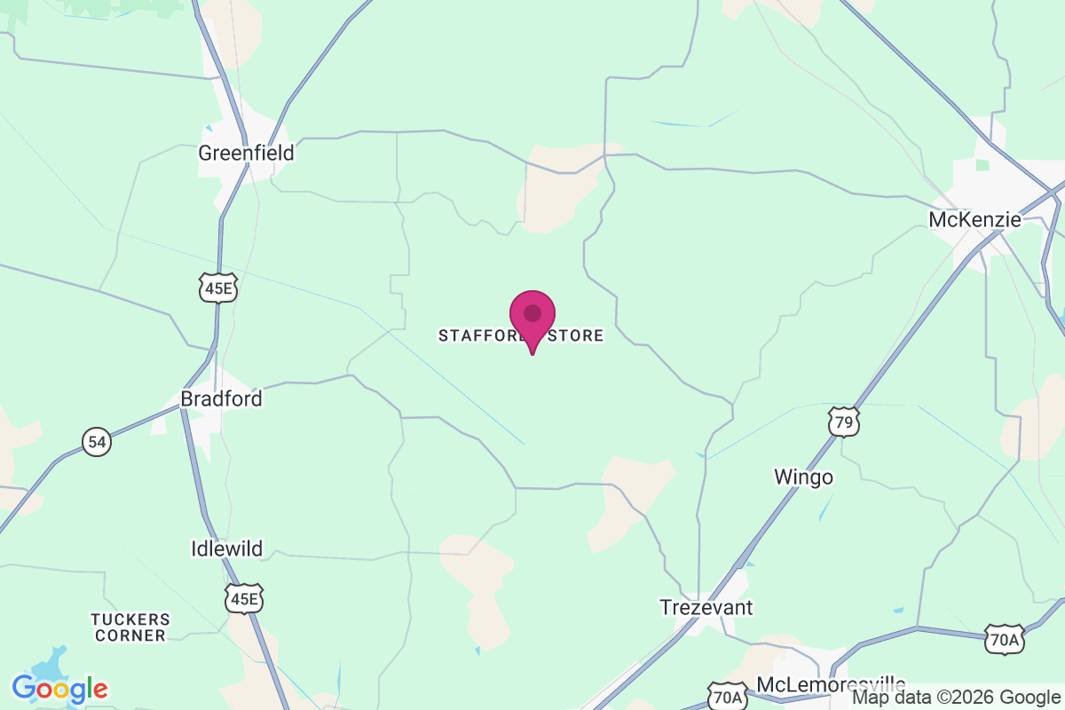 Carte de Staffords Store