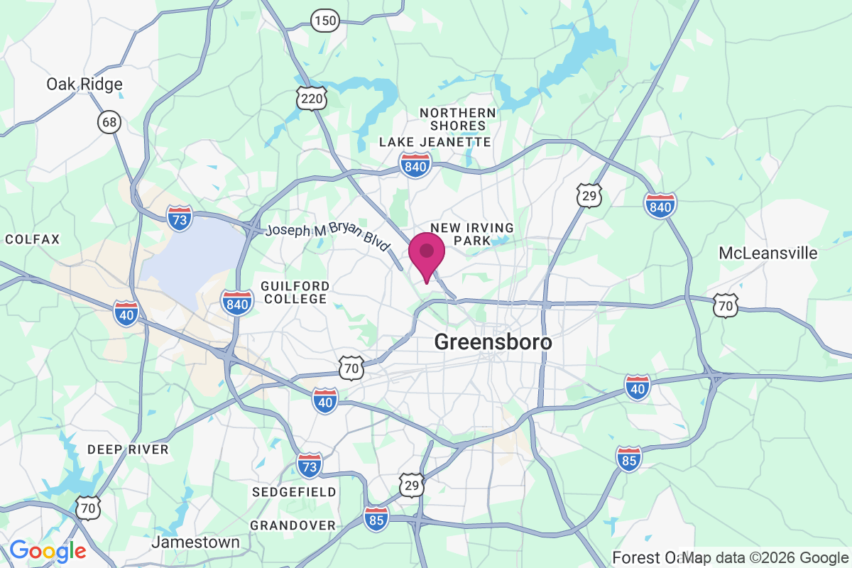 Carte de Greensboro