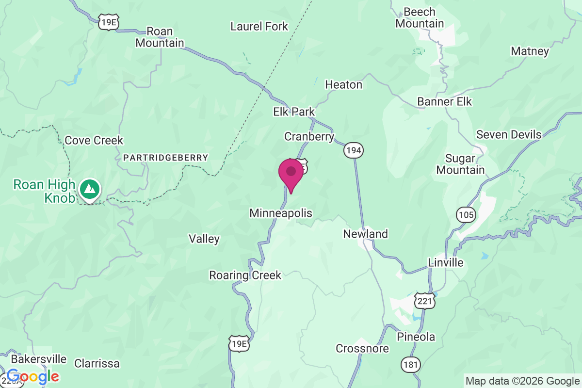 Carte de Cranberry Gap