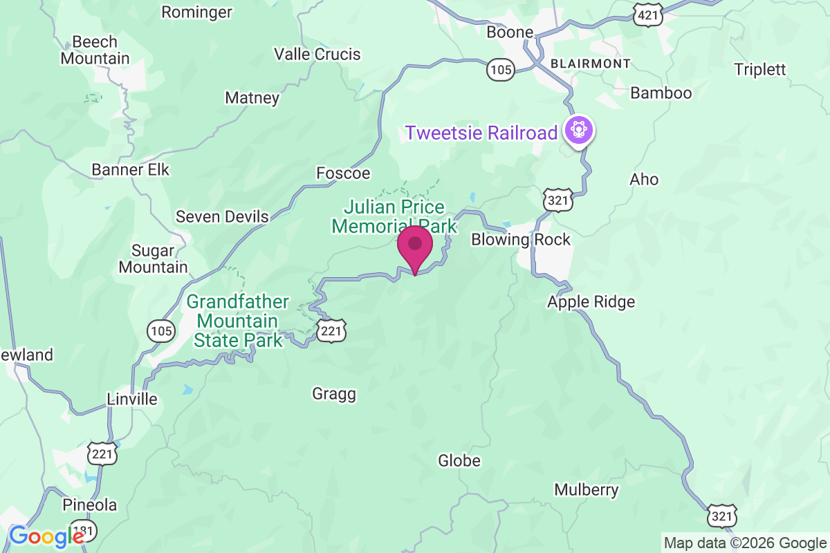 Carte de Boone Fork