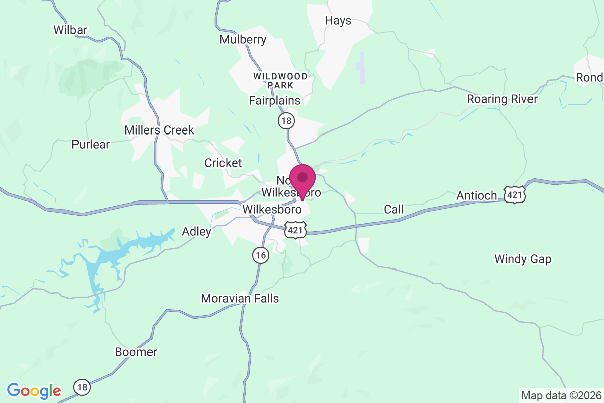 Carte de North Wilkesboro
