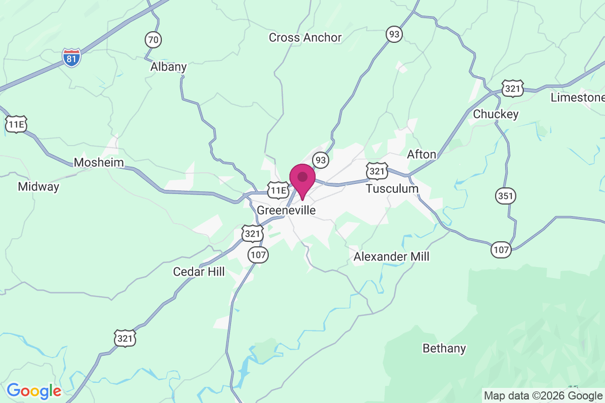 Carte de Greeneville
