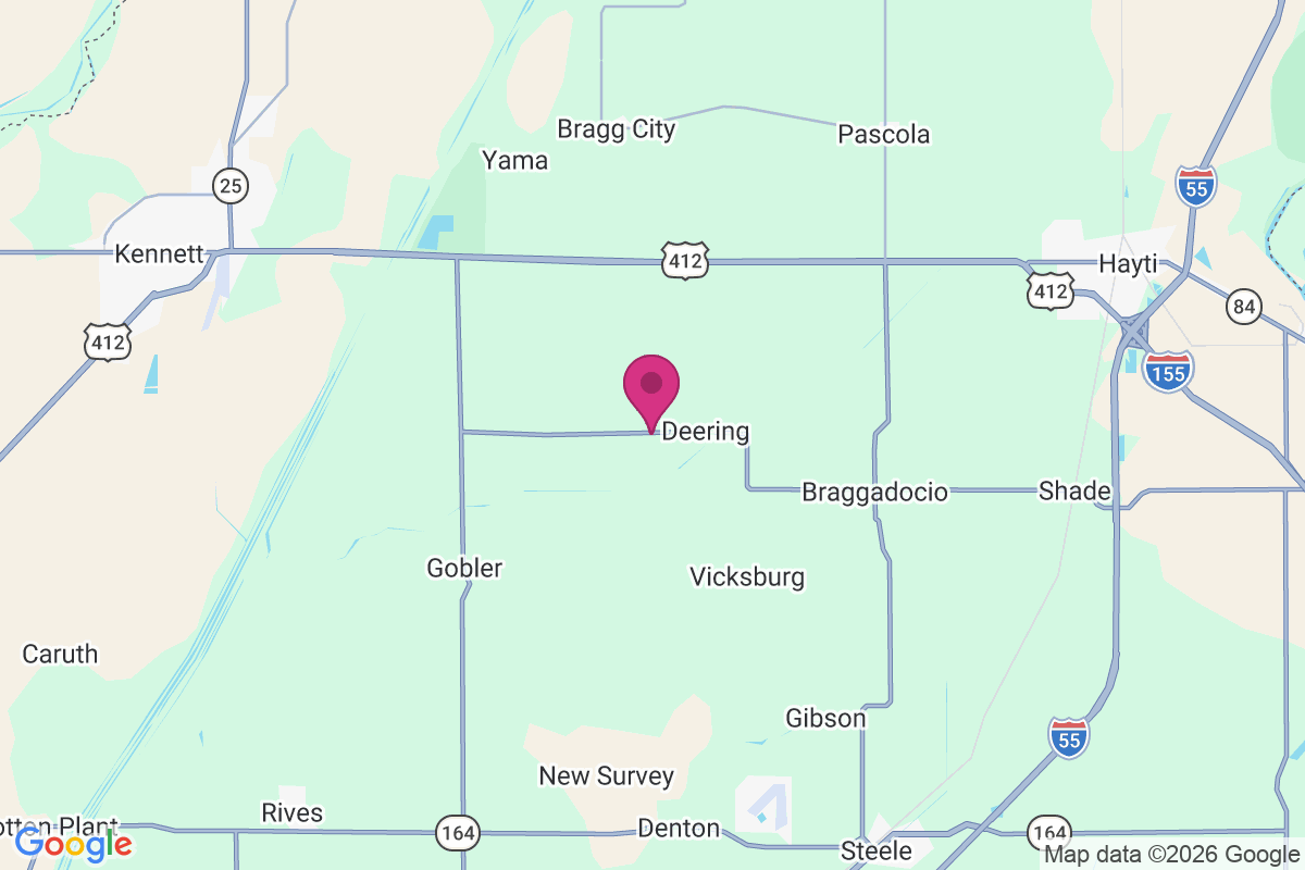 Carte de Deering Junction