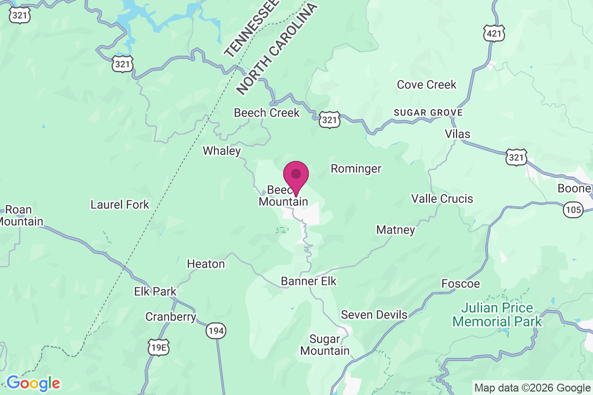 Carte de Beech Mountain