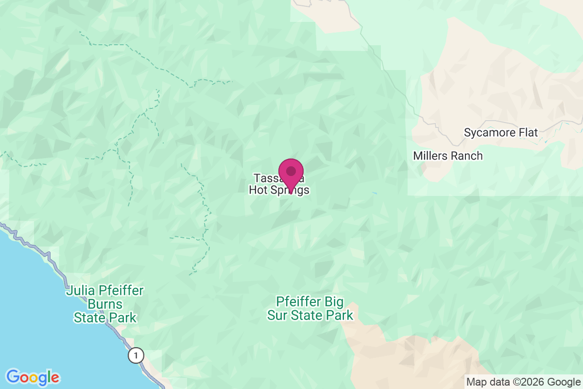 Carte de Tassajara Hot Springs