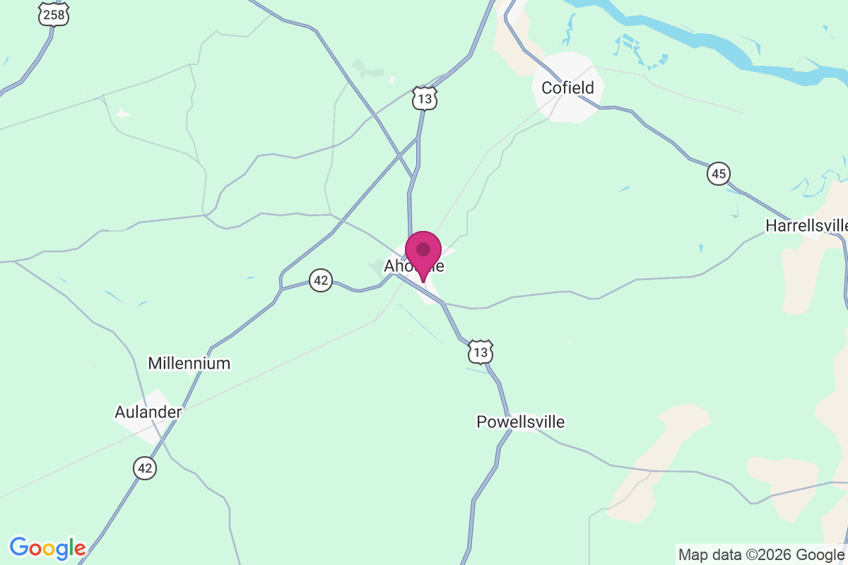 Carte de Ahoskie