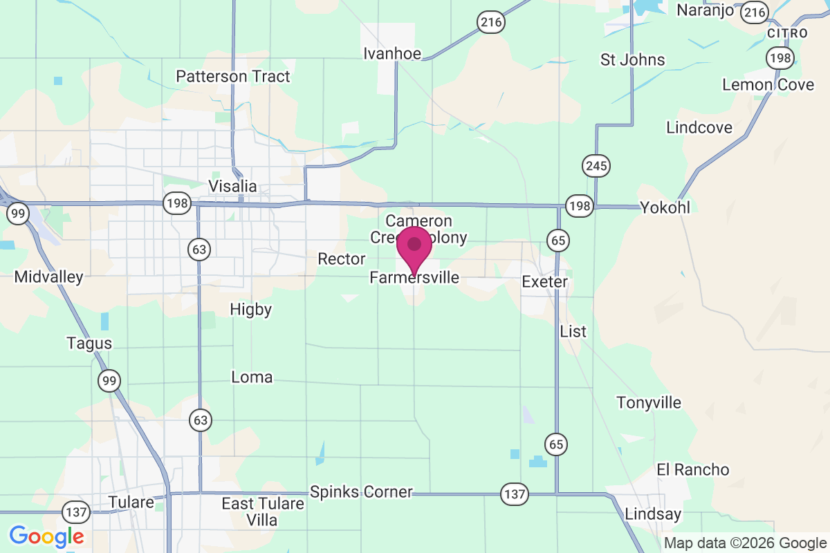 Carte de Farmersville