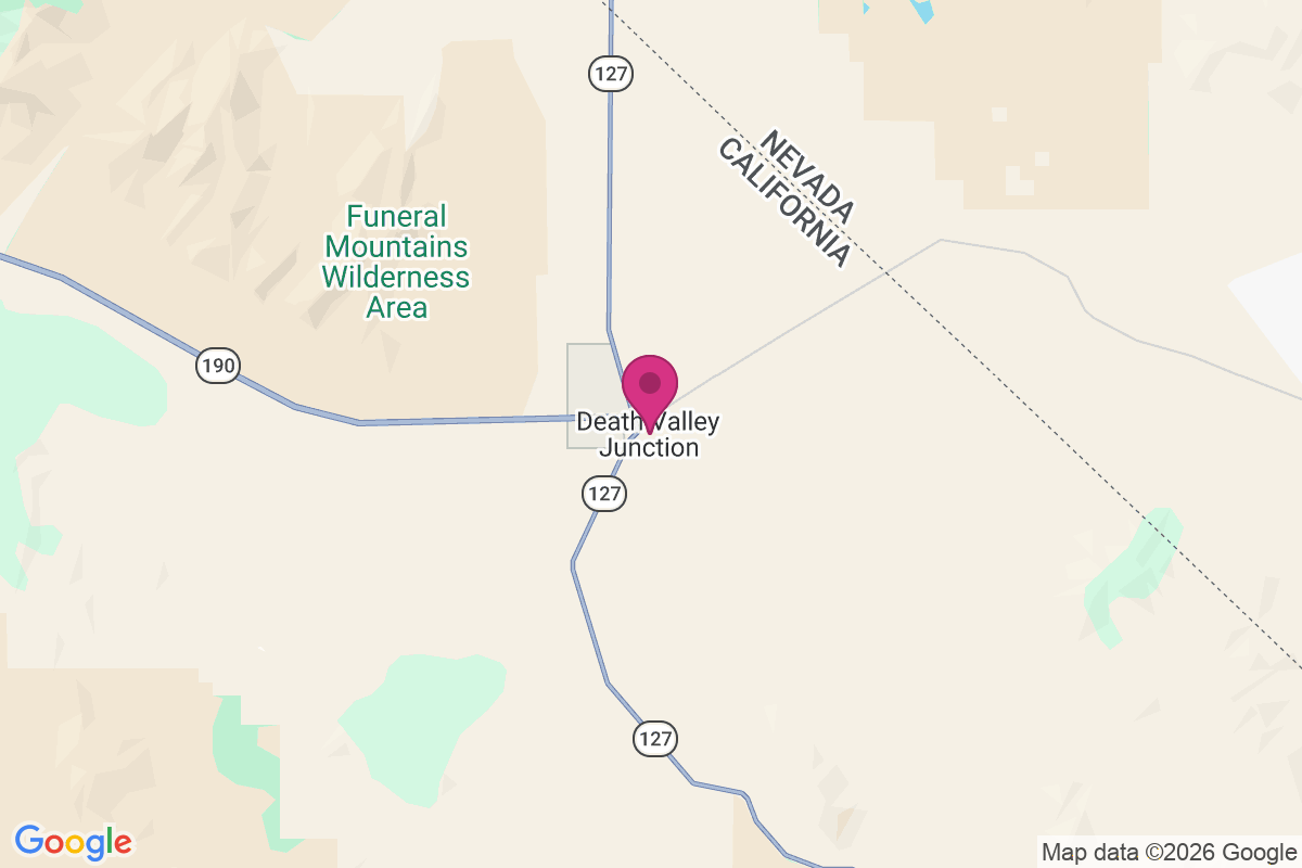 Carte de Death Valley Junction