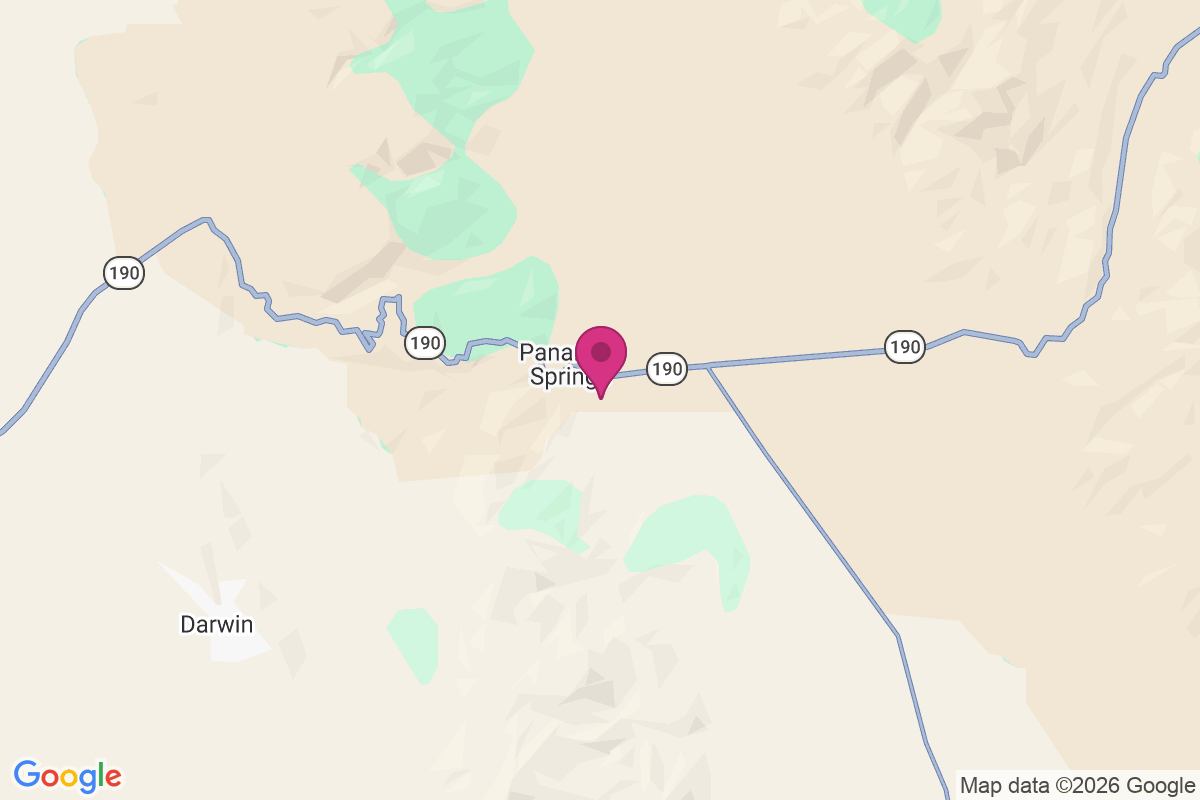 Carte de Panamint Springs