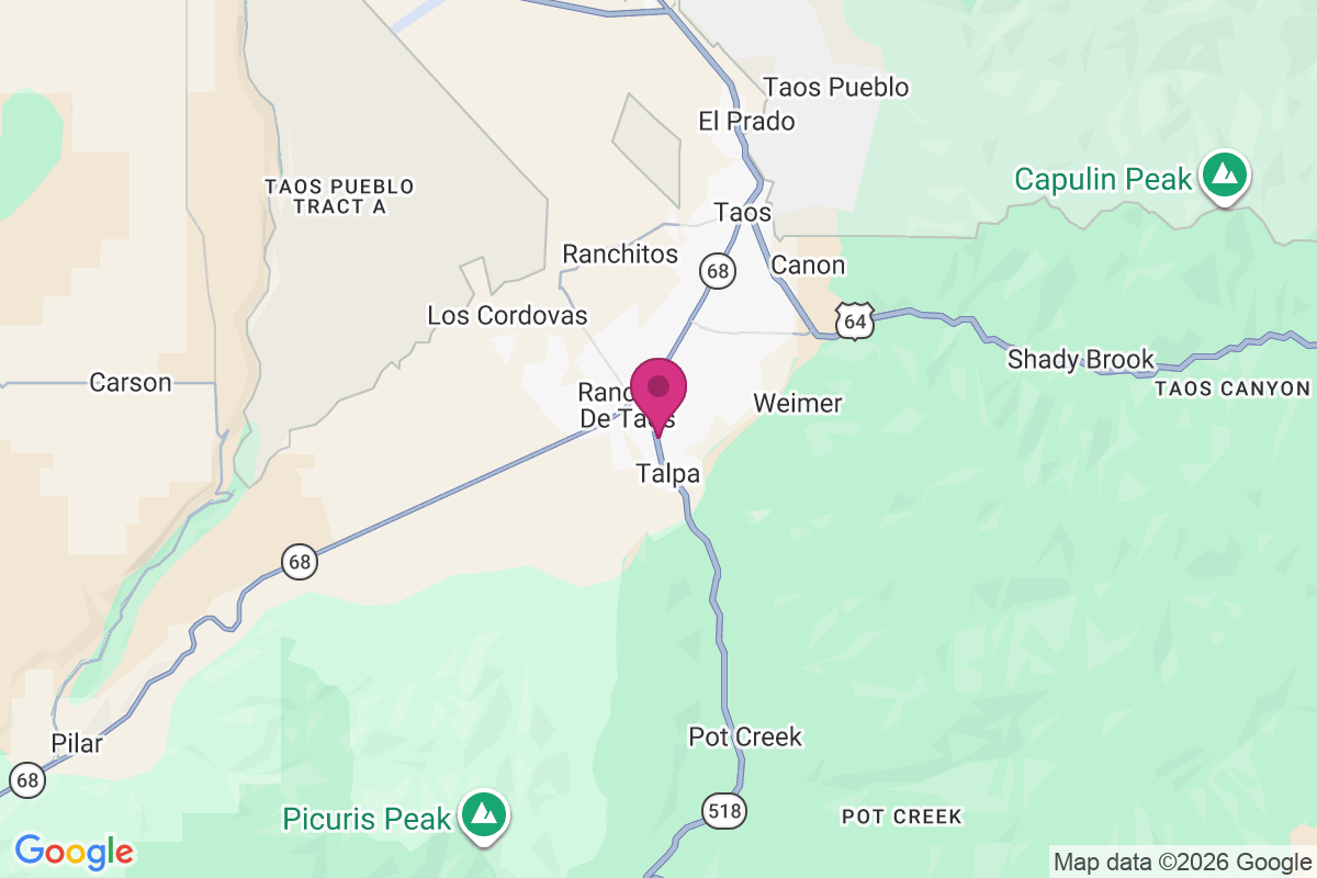 Carte de Ranchos de Taos