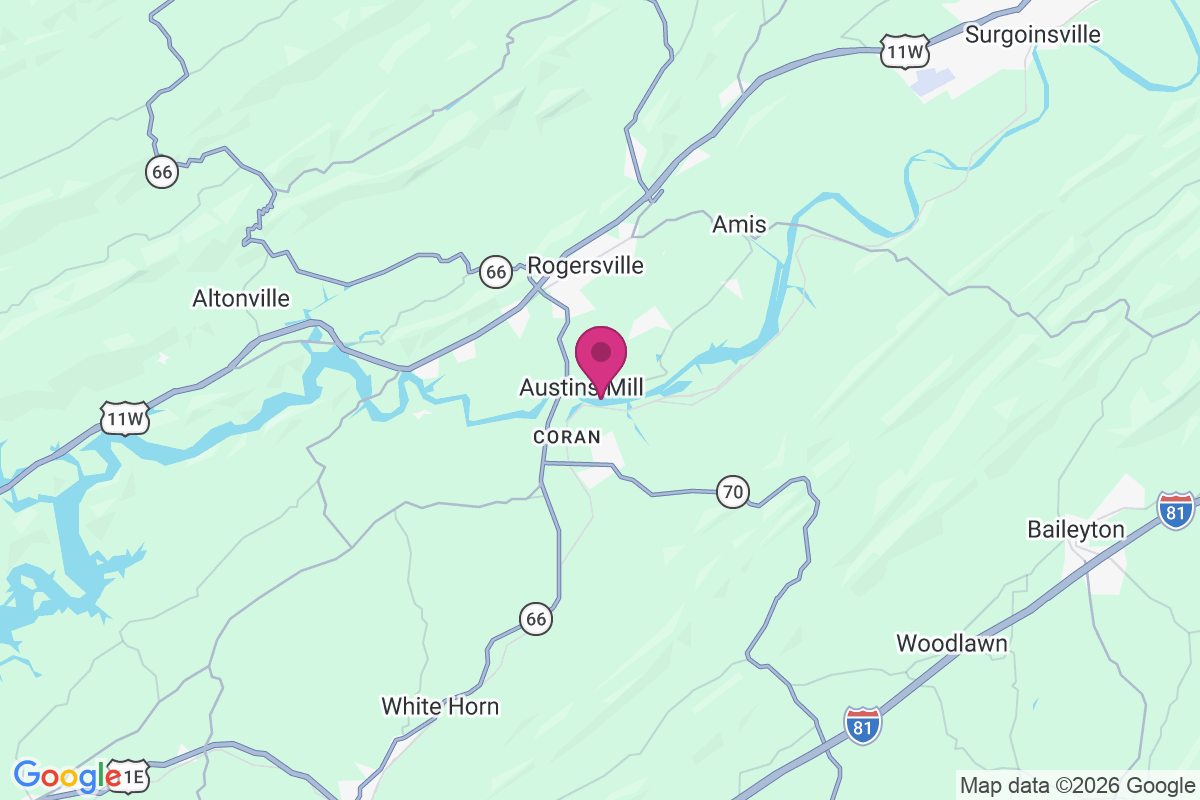 Carte de Austins Mill