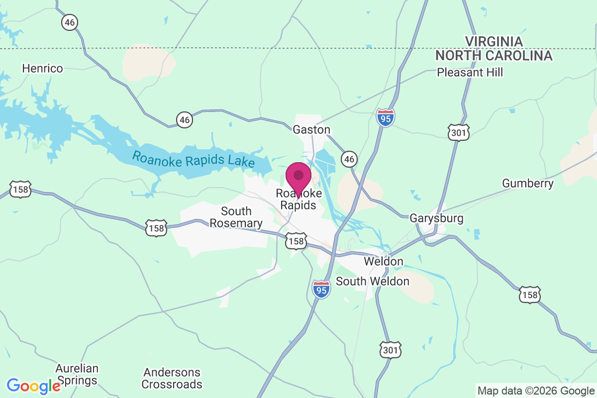 Carte de Roanoke Rapids