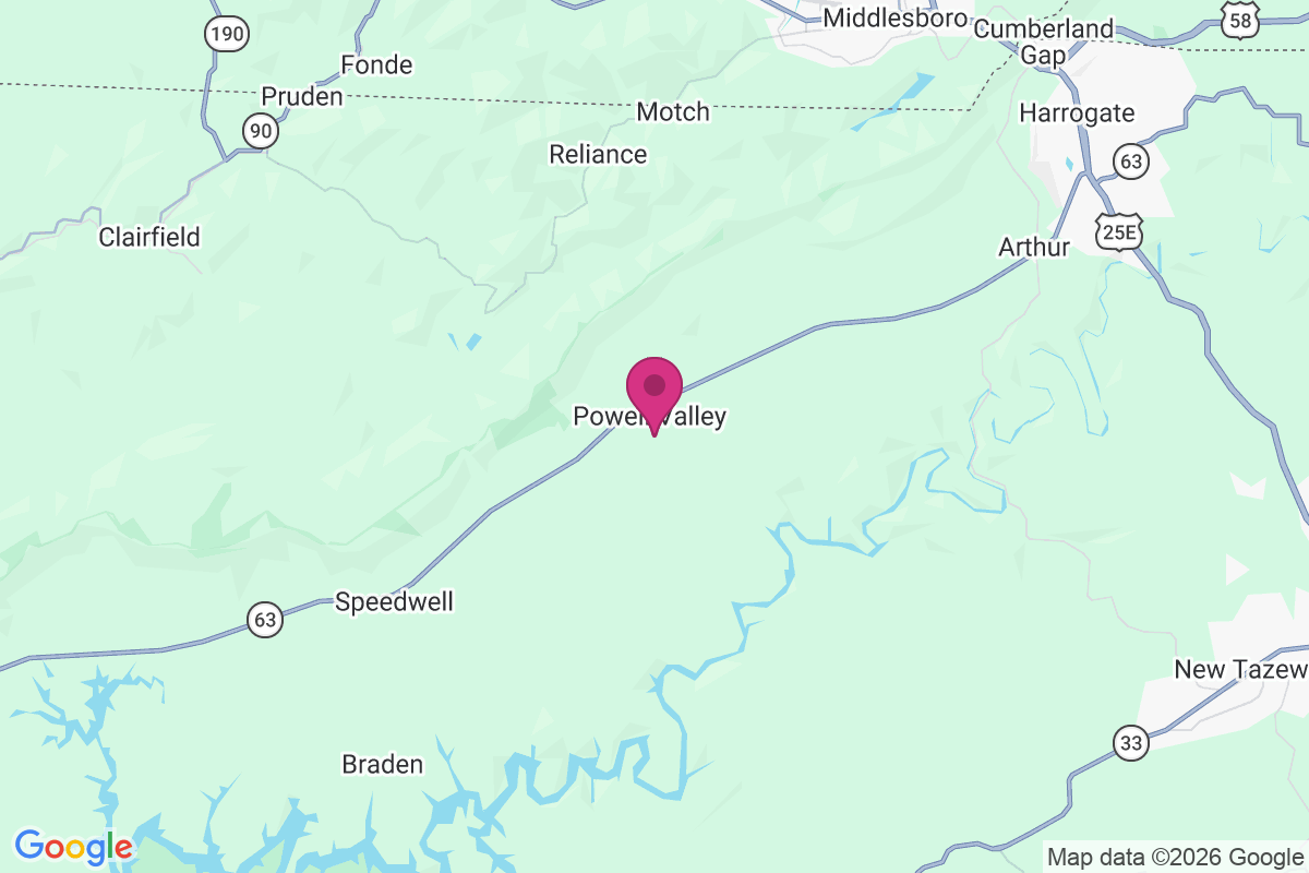 Carte de Powell Valley