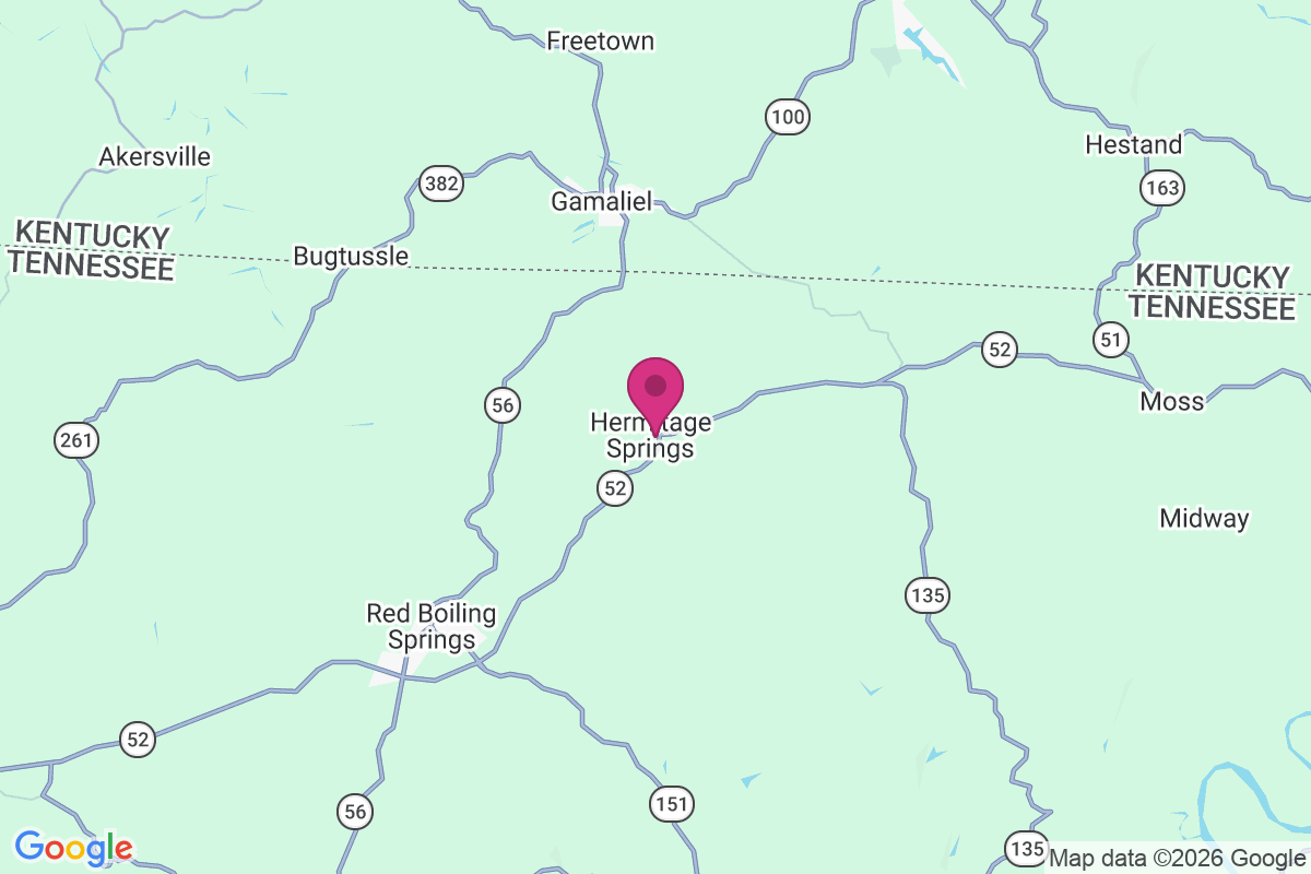 Carte de Hermitage Springs