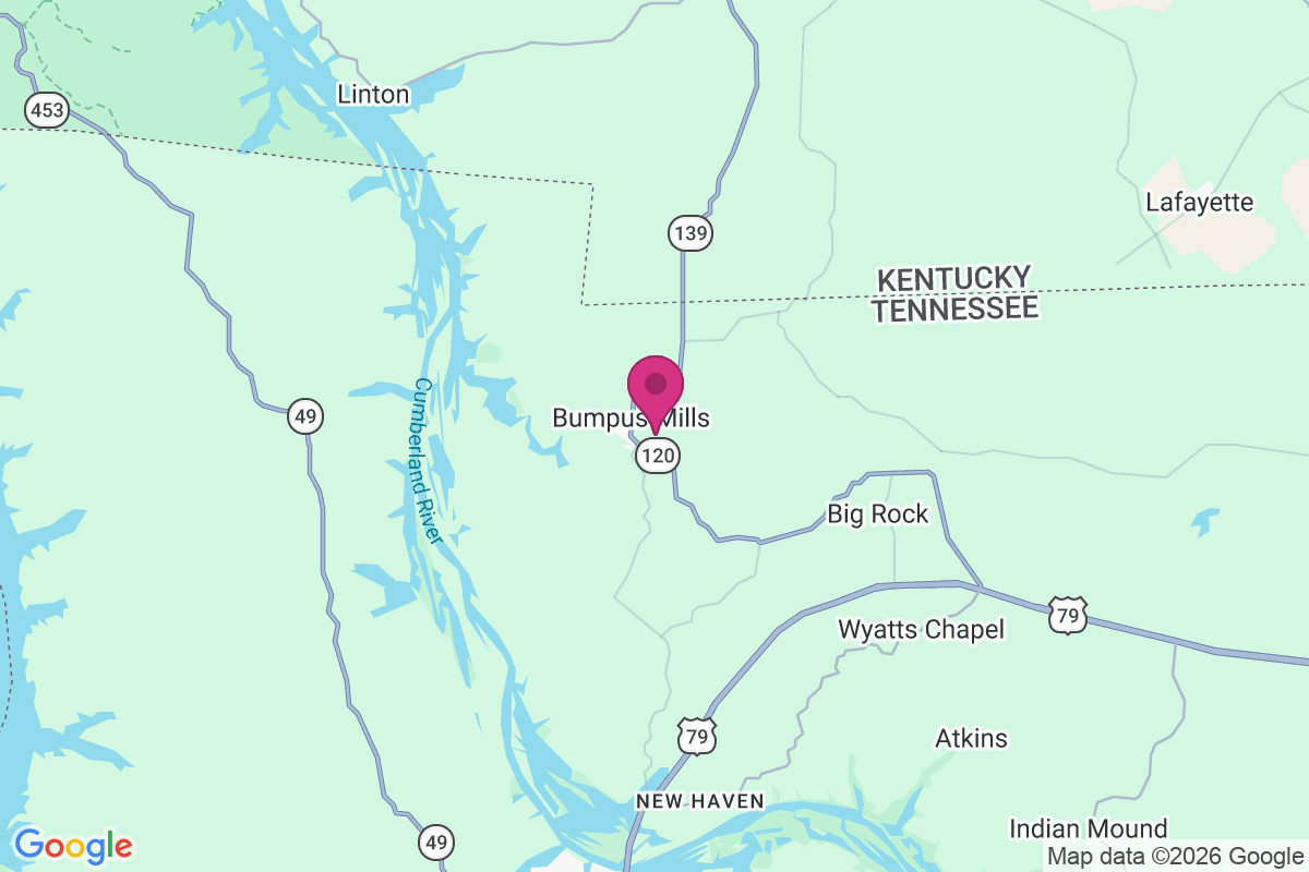 Carte de Bumpus Mills