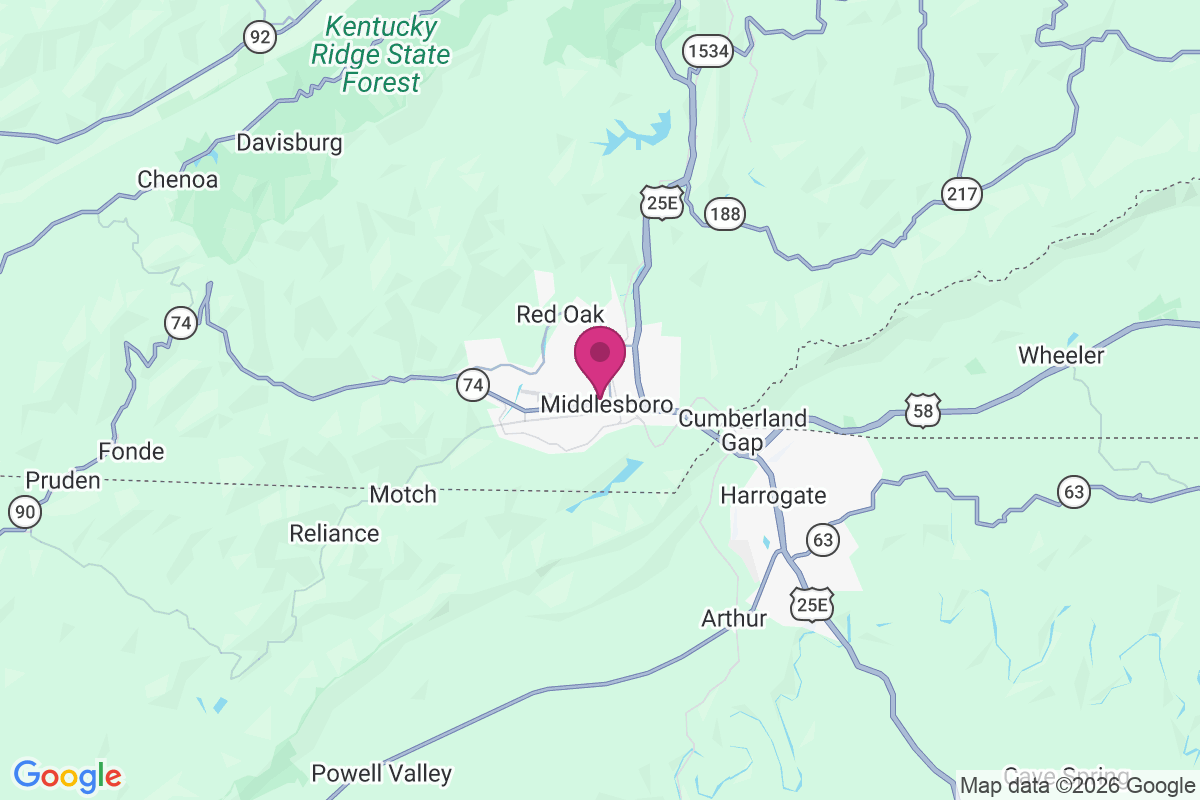 Carte de Middlesboro