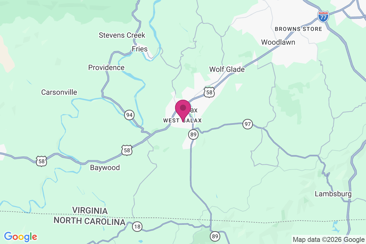 Carte de West Galax