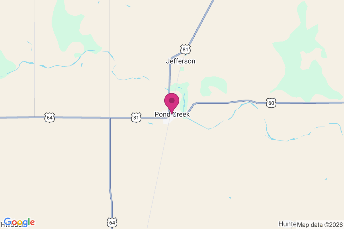 Carte de Pond Creek