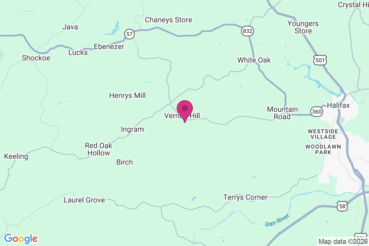 Carte de Vernon Hill