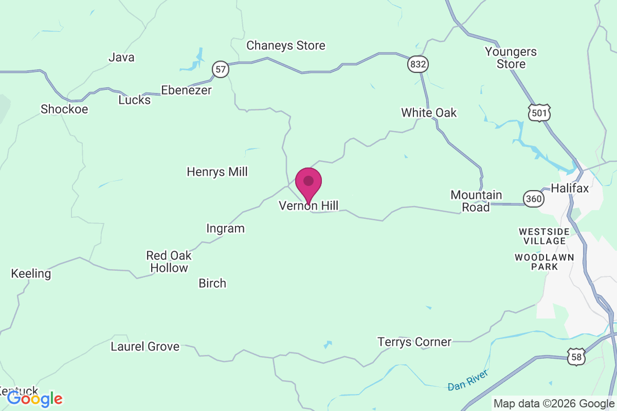 Carte de Vernon Hill