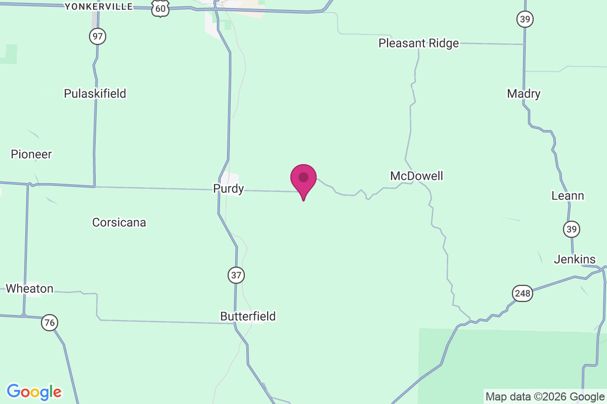 Carte de East Purdy