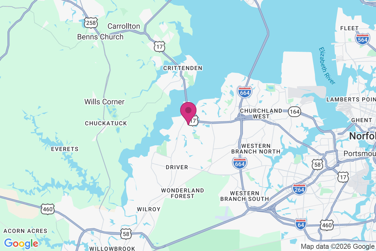 Carte de Nansemond Shores